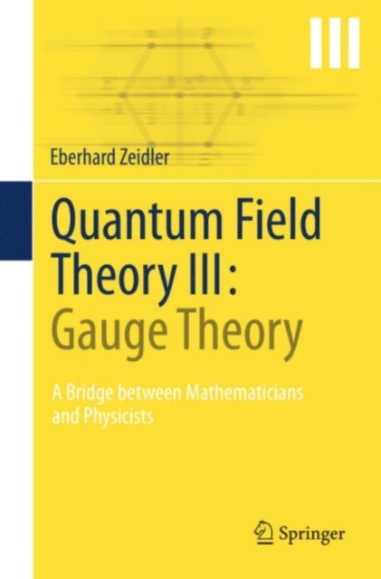Eberhard Zeidler - Quantum Field Theory III: Gauge Theory, E-bok