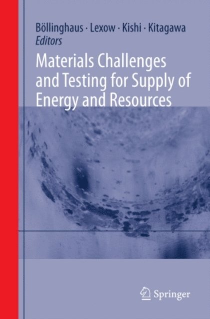 Masaki Kitagawa, Teruo Kishi, Jurgen Lexow, Thomas Bollinghaus - Materials Challenges and Testing for Supply of Energy and Resources, E-bok