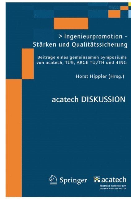 Horst Hippler - Ingenieurpromotion - Stärken und Qualitätssicherung, E-bok