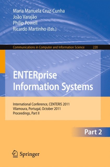 Ricardo Martinho, Philip Powell, Joao Varajao, Maria Manuela Cruz-Cunha - ENTERprise Information Systems, E-bok