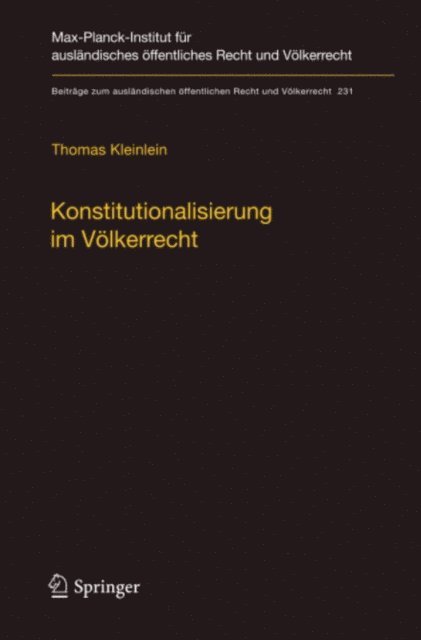 Thomas Kleinlein - Konstitutionalisierung im Völkerrecht, E-bok