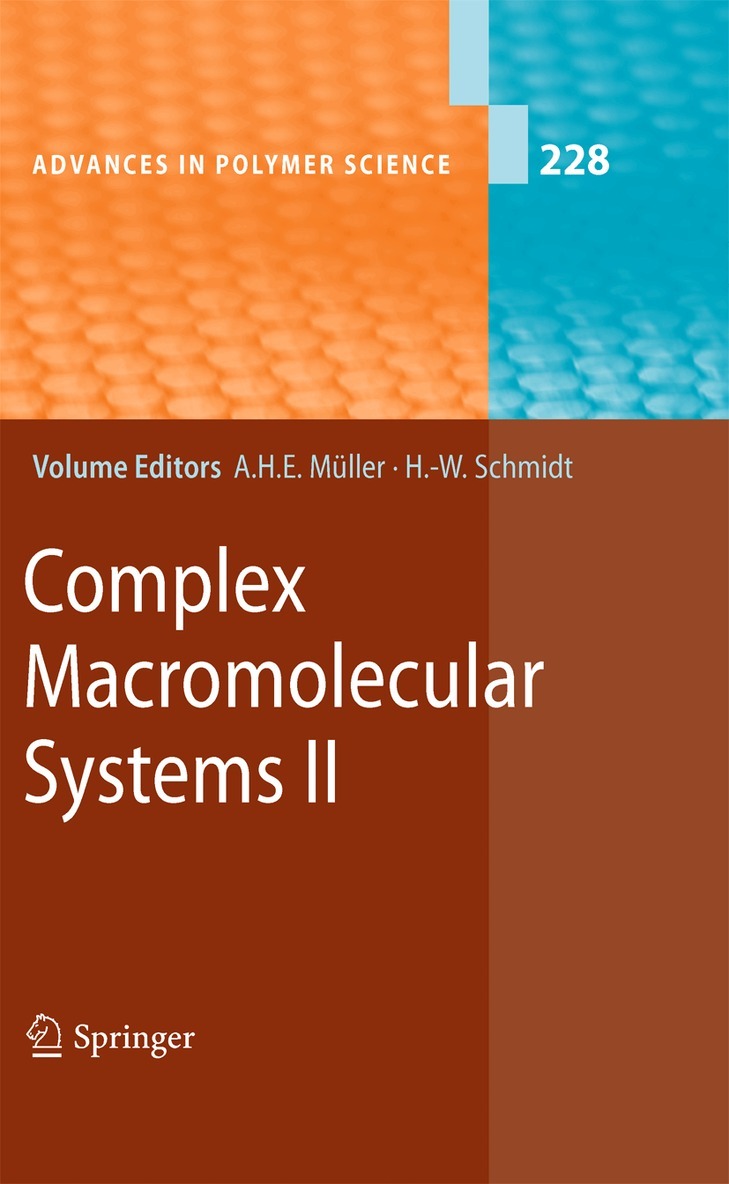 Axel H. E. Müller, Hans-Werner Schmidt - Complex Macromolecular Systems II, Häftad