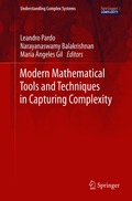 Modern Mathematical Tools and Techniques in Capturing Complexity
