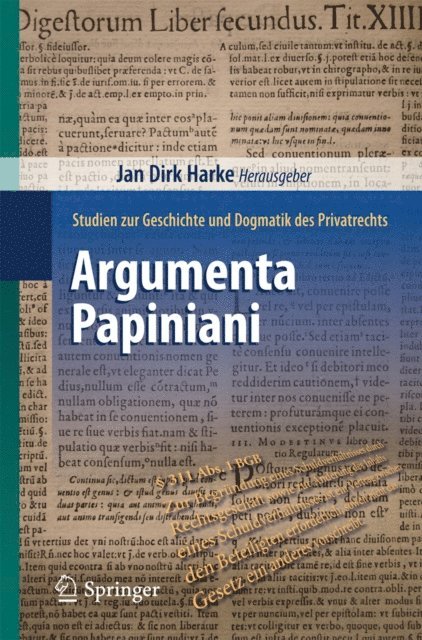 Jan Dirk Harke - Argumenta Papiniani, E-bok