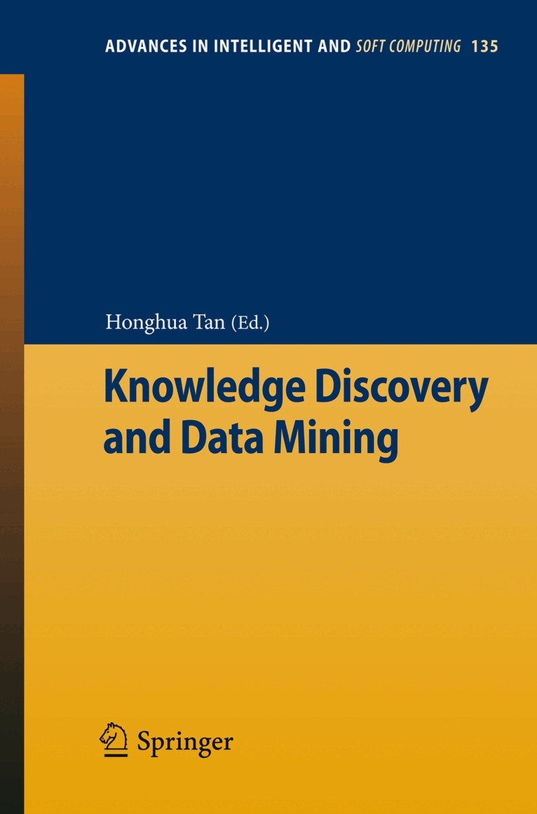 Honghua Tan - Knowledge Discovery and Data Mining, Häftad