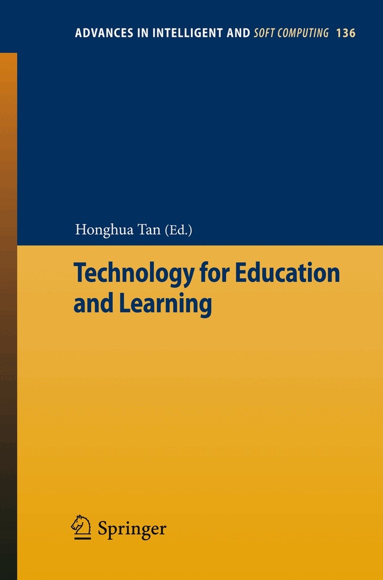 Honghua Tan - Technology for Education and Learning, Häftad