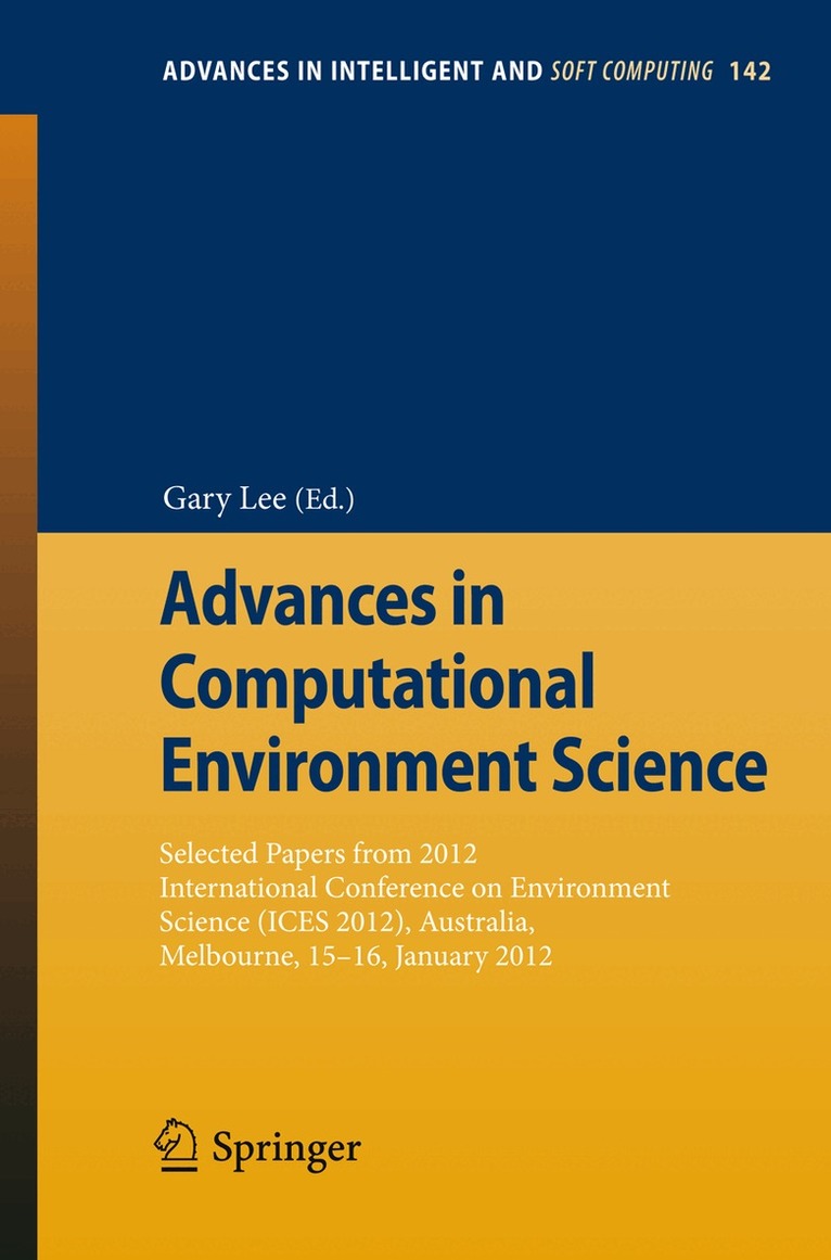 Gary Lee - Advances in Computational Environment Science, Häftad