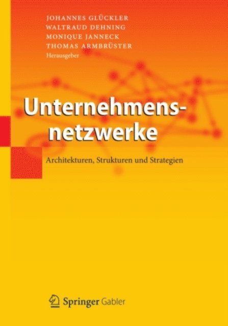Thomas Armbruster, Monique Janneck, Waltraud Dehning, Johannes Gluckler - Unternehmensnetzwerke, E-bok