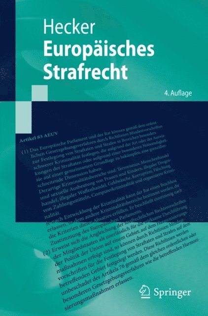 Bernd Hecker - Europäisches Strafrecht, E-bok