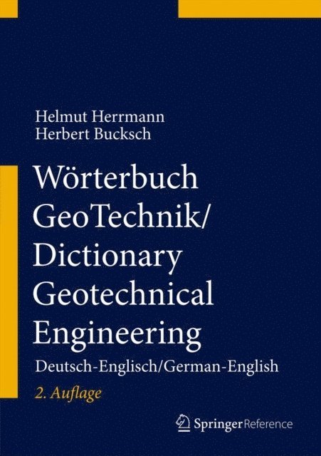 Herbert Bucksch, Helmut Herrmann - Wörterbuch GeoTechnik/Dictionary Geotechnical Engineering, E-bok