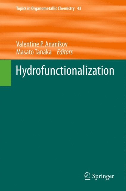 Masato Tanaka, Valentine P. Ananikov - Hydrofunctionalization, E-bok
