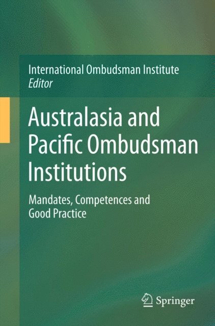 International Ombudsman Institute - Australasia and Pacific Ombudsman Institutions, E-bok. Tillgänglighet: Lägg i varukorg