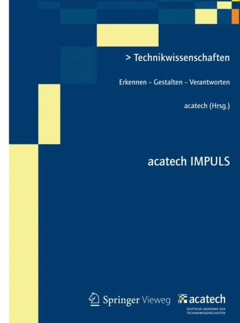 . acatech - Technikwissenschaften, E-bok