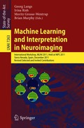 Machine Learning and Interpretation in Neuroimaging