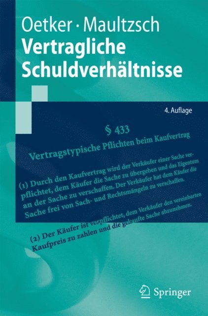 Felix Maultzsch, Hartmut Oetker - Vertragliche Schuldverhältnisse, E-bok