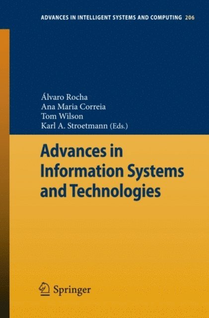 Karl A. Stroetmann, Tom Wilson, Ana Maria Correia, Alvaro Rocha - Advances in Information Systems and Technologies, E-bok