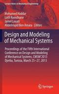 Design and Modeling of Mechanical Systems