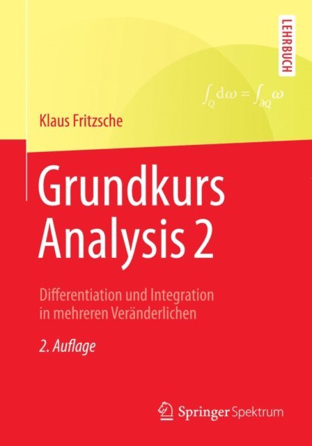 Klaus Fritzsche - Grundkurs Analysis 2, E-bok