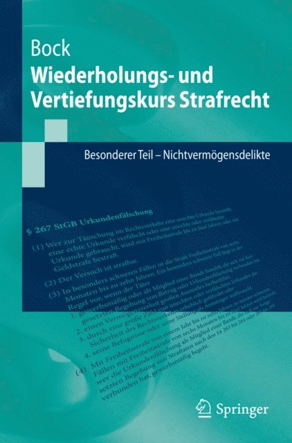 Dennis Bock - Wiederholungs- und Vertiefungskurs Strafrecht, E-bok
