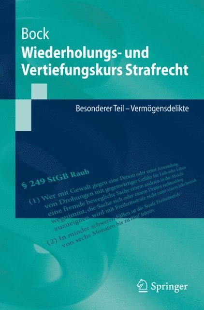 Dennis Bock - Wiederholungs- und Vertiefungskurs Strafrecht, E-bok