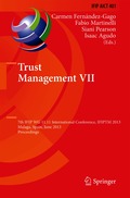 Trust Management VII