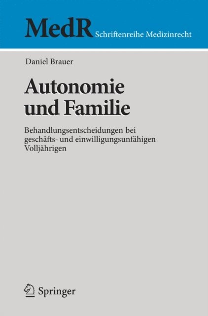 Daniel Brauer - Autonomie und Familie, E-bok