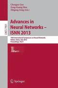 Advances in Neural Networks- ISNN 2013