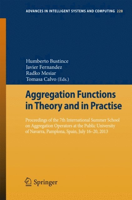 Tomasa Calvo, Radko Mesiar, Javier Fernandez, Humberto Bustince Sola - Aggregation Functions in Theory and in Practise, E-bok