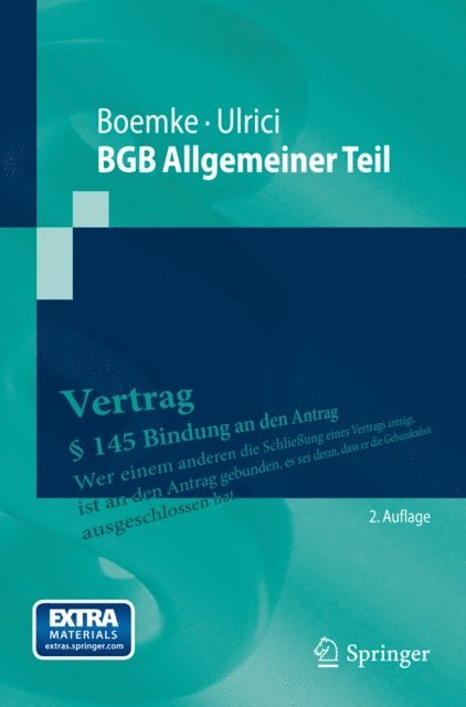 Bernhard Ulrici, Burkhard Boemke - BGB Allgemeiner Teil, E-bok