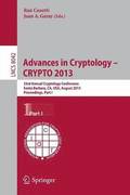 Advances in Cryptology  CRYPTO 2013