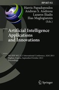 Artificial Intelligence Applications and Innovations