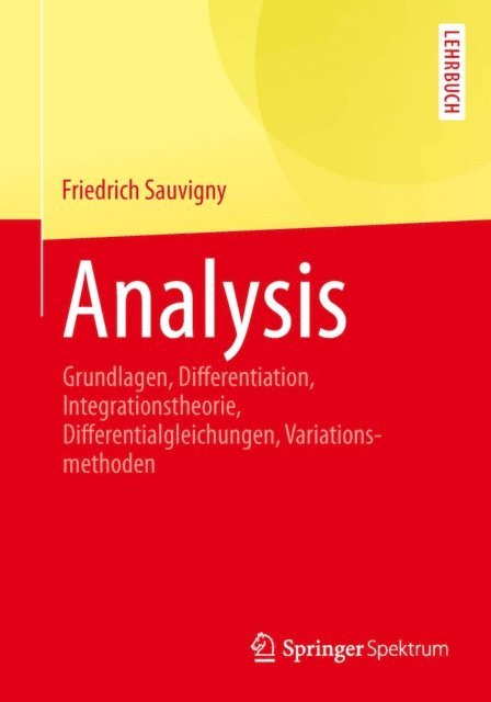 Friedrich Sauvigny - Analysis, E-bok