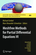 Meshfree Methods for Partial Differential Equations VI