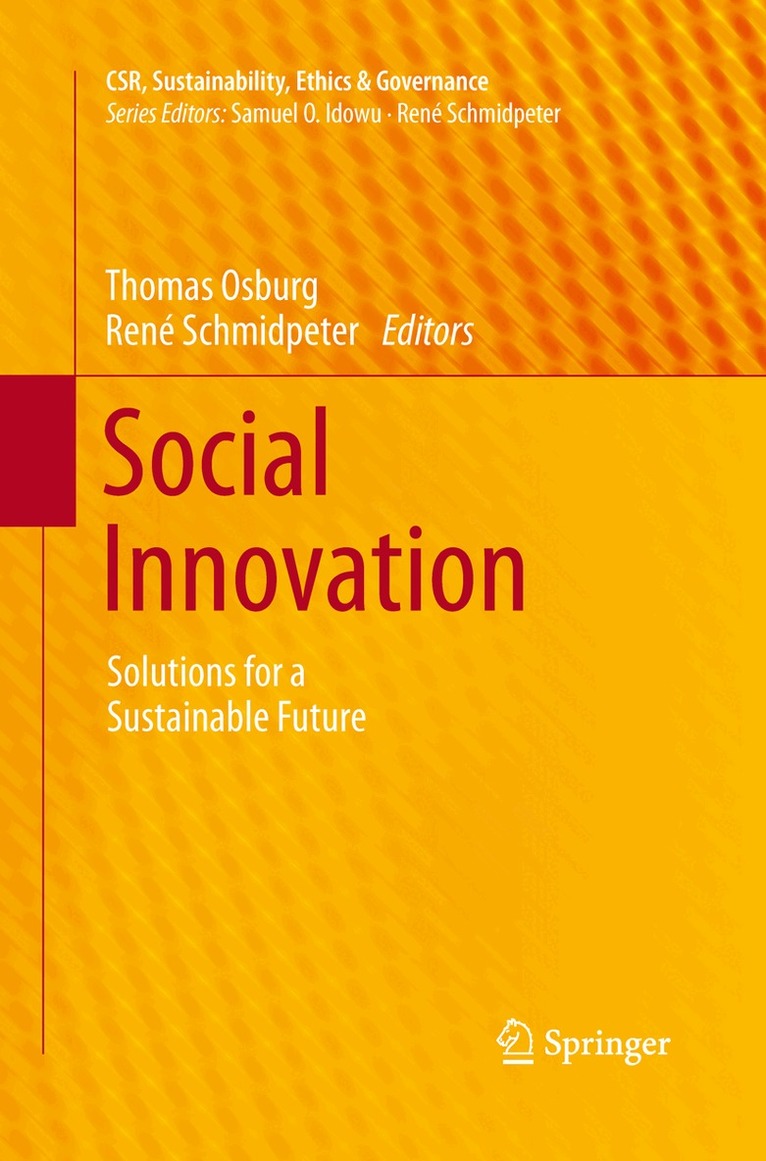 Thomas Osburg, René Schmidpeter - Social Innovation, Häftad
