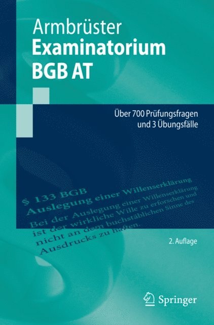 Christian Armbruster - Examinatorium BGB AT, E-bok