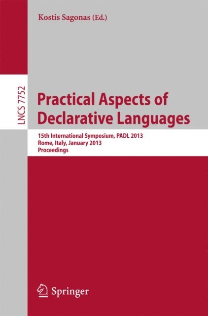 Kostis Sagonas - Practical Aspects of Declarative Languages, E-bok