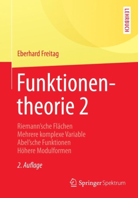 Eberhard Freitag - Funktionentheorie 2, E-bok