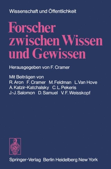 F. Cramer - Forscher zwischen Wissen und Gewissen, E-bok