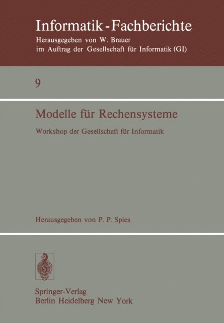 P.P. Spies - Modelle fur Rechensysteme, E-bok