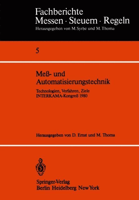 M. Thoma, D. Ernst - Me- und Automatisierungstechnik, E-bok