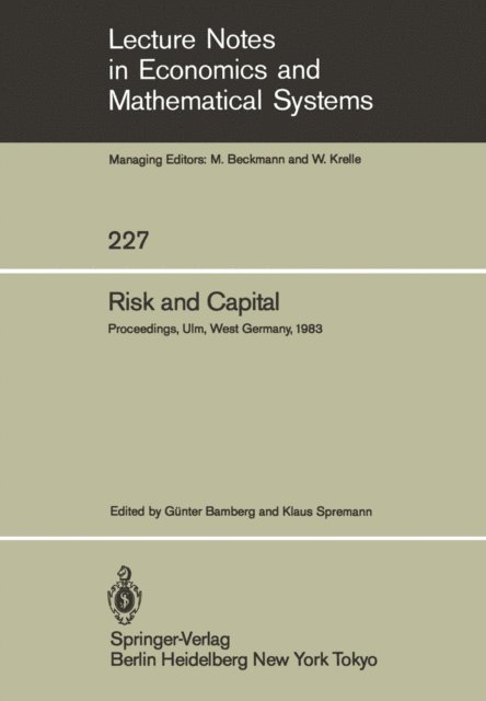 K. Spremann, G. Bamberg - Risk and Capital, E-bok