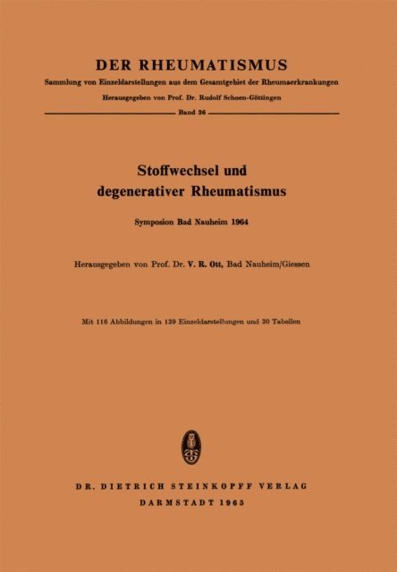 Victor R. Ott - Stoffwechsel und Degenerativer Rheumatismus, E-bok