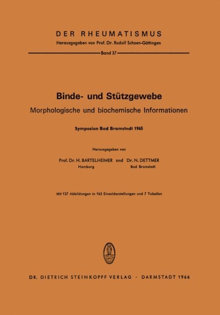 N. Dettmer, H. Bartelheimer - Binde- und Stützgewebe, E-bok