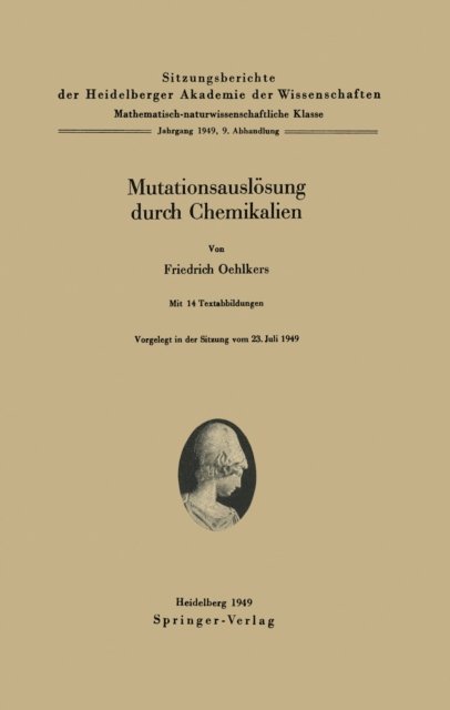 F. Oehlkers - Mutationsauslösung durch Chemikalien, E-bok