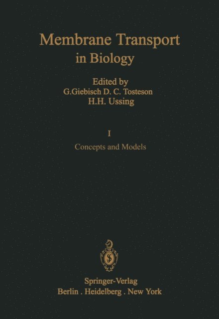 D.C. Tosteson - Concepts and Models, E-bok