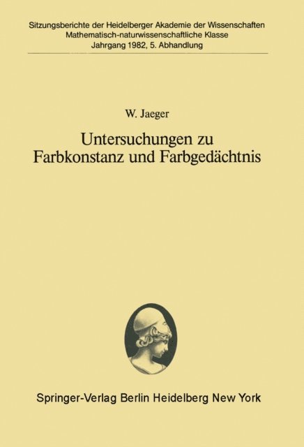 W. Jaeger - Untersuchungen zu Farbkonstanz und Farbgedächtnis, E-bok
