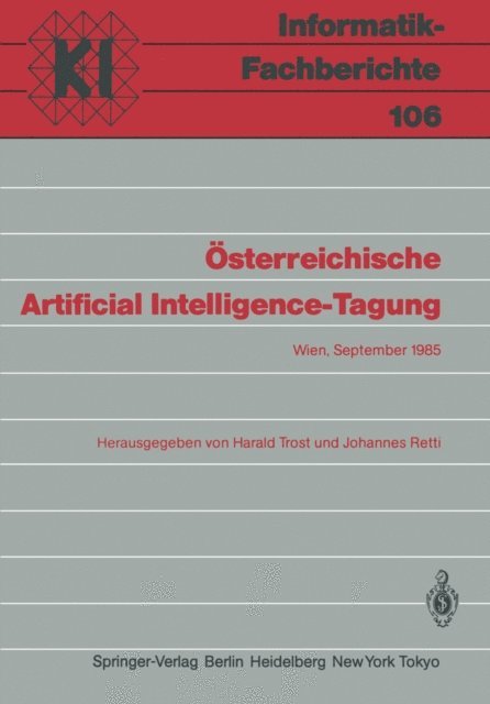 Johannes Retti, Harald Trost - Österreichische Artificial Intelligence-Tagung, E-bok
