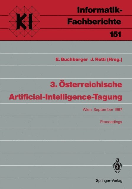 Johannes Retti, Ernst Buchberger - 3. Österreichische Artificial-Intelligence-Tagung, E-bok