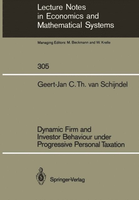 Geert-Jan C.T.van Schijndel - Dynamic Firm and Investor Behaviour under Progressive Personal Taxation, E-bok