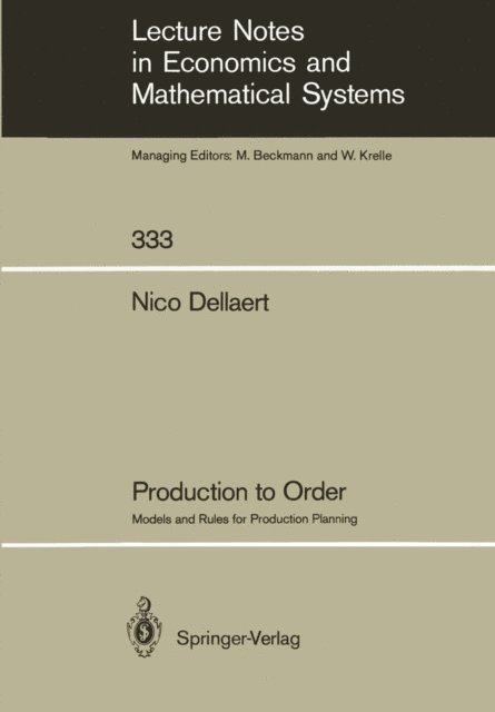 Nico Dellaert - Production to Order, E-bok